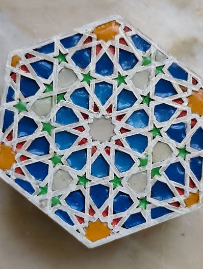 Шестиугольная шкатулка Art Box с арабским узором