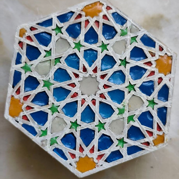 Шестиугольная шкатулка Art Box с арабским узором